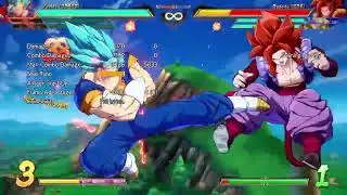 DBFZ - META GANG BANG 0 BAR T.O.D COMBO!!! 21(LAB COAT) VEGITO GOGETA BLUE!!!!
