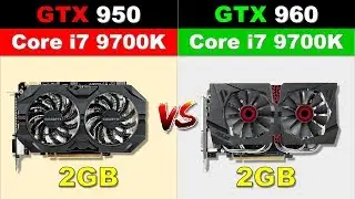 GTX 950 VS GTX 960 New Games Benchmarks