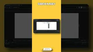 Make Search Functionality In REACT #coding #react #webdevelopment #shorts #viral