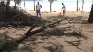 Typhoon Yolanda aftermath on Boracay, Philippines