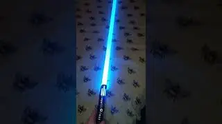 EPIC RGB Baselit lightsaber #starwars #lightsaber #shorts