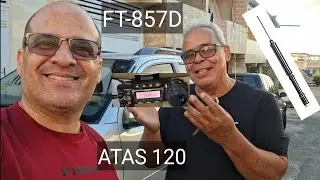 FT-857D + ATAS 120 + Antena Dual band  na SW-4 de nosso amigo Luiz.