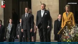 French and Dutch National Anthem | Macron State Visit To Netherlands