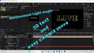 3D Text Animation with Lighting in After Effects | Motion Graphics Tutorial