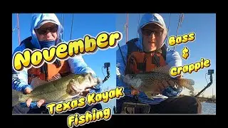Texas Kayak Fishing in November for Bass and Crappie