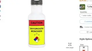DIHYDROGEN MONOXIDE WARNING LABLE!