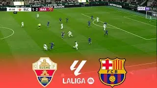 ELCHE vs BARCELONA Live | La Liga 2026 | 31 January 2026 |Simulation PES 2021 Gameplay