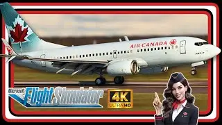 Beautiful Landing Moncton | CYUL ✈ CYQM | #pmdg737  #msfs2020 #planespotting