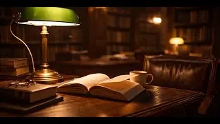 Library at Night | Cozy Study Ambience with Soft Room Sounds