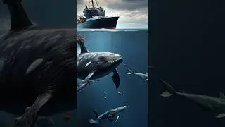 Unbelievable Shark Attack😯/ A shark fish destroy Ships #Sharkattack#Scarystories#shorts#HCNtv
