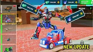 New Update Blue Car Transformer in Rope Hero Vice Town | Gammer Pandey
