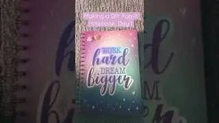 Day 1 of making a DIY pop-it notebook!