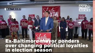 Ex-Baltimore mayor ponders over changing political loyalties in election season