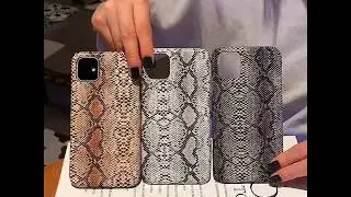 For iPhone 11 Pro Snakeskin Pattern Paste Skin Protective Case