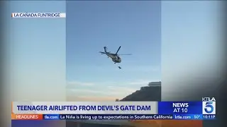 Teenager airlifted from Devil's Gate Dam