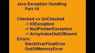 Java Exception Handling Part 14