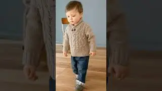 stylish baby handknitting sweater design