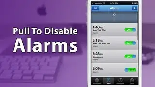 [Cydia Tweak] 'Pull To Disable Alarms' In The Clock App
