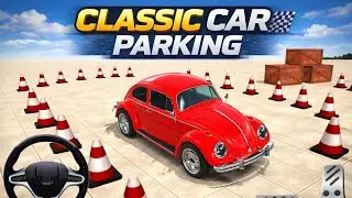New Red Classic Cars Parking to The Parking Building 3D Driving Class 2026 Android Gameplay