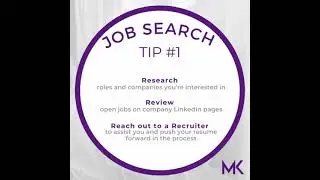 Job Search Tip #1