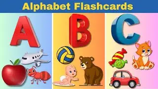 ABC Flashcards For Kindergarten | Alphabet For Toddlers | Babies First Words | Phonics For Kids,ABCD
