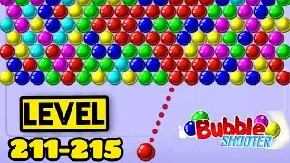 Bubble Shooter Game Play | Bubble Shooter Level 211-215🔥