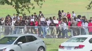 Winston-Salem Preparatory Academy students walk out of class to protest WS/FCS job cuts