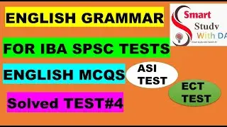 Weekly Test 4 |English Grammar Rules| ASI Test | ECT IBA Test |IBA English | SPSC English #english