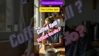 Unexpected Moment, Oops! Coffee Spill Rescue: How to Save Your Shirt! ☕️👕 shorts