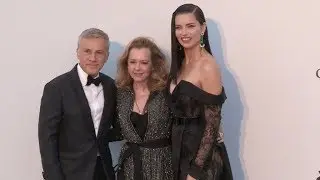Caroline Scheufele, Christoph Waltz and Adriana Lima at the 2019 Cannes amfAR