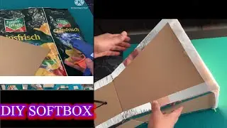 How to make DIY Professional SOFTBOX out of Cardboard/Making DIY SOFTBOX