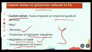 custom duties and Security transaction tax upsc budget 2024-25 special