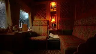 Orient Express - Cozy Train Cabin Ambience with Rain and Train Sounds for Sleep and Relaxation