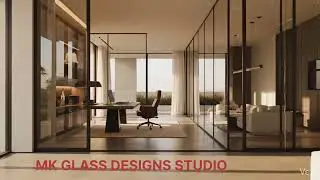Modern Sliding Glass Design | MK Glass Designs Studio. #OfficeGlass #HomeInteriors #Shorts#Modern#