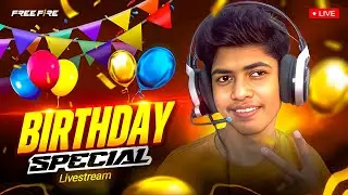 Birthday 🎂Special Live Stream  | 🚀 INSANE New Season Br Rank Push Grind | 🎮 Pushing Like a Beast