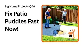 How to Fix Water Puddles on Your Concrete Patio Fast