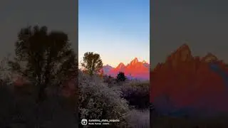 Sunrise on the Tetons