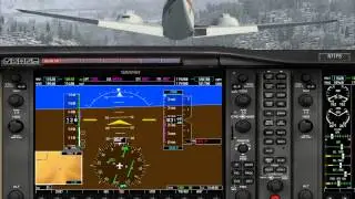 fsx 2015 01 24 Инсбрук погода никакая, аппарат Baron 58 &ndash; посадка по заданию