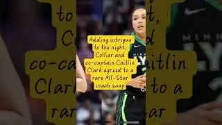 Adding intrigue to the night Collier & co-captain Caitlin Clark agreed to a rare All-Star coach swap