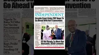 #FrontPage News Update -  Thursday November 13th, 2025  #2025 #news #headlines #nigeria