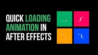 Create quick loading animation in After Effects | Beginner Tutorial