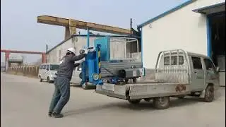 easy loading to truck #easyloading #accessplatforms #accessplatform #accesslift #AWP #scissorlift