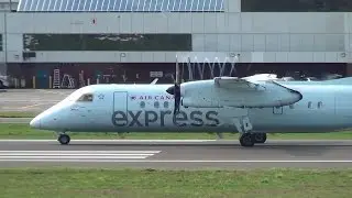 Air Canada Express (Jazz) Dash 8-300 [C-FMDW] Takeoff Portland Airport (PDX)