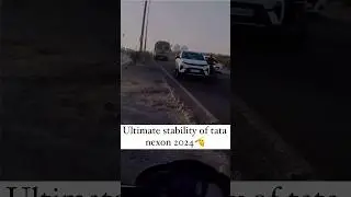 Ultimate stability of tata nexon on emergency braking! #tata #tatamotors #tatanexon #nexon #car