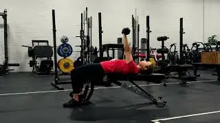 Single-Arm Bench Press (DB; Flat)