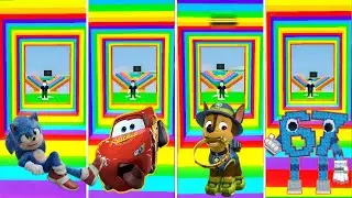 Epic Showdown in Roblox Obby: Tiles Hop Challenge with McQueen, Sonic & Paw Patrol's Chase! 🚀🔥
