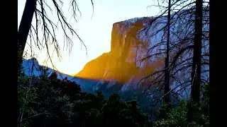 Sun Creates 'Firefall' Effect on Yosemite's Horsetail Fall