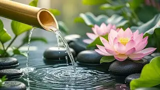 Deep Sleep Relaxing Music 🌿 Bamboo Water Sounds, Nature Ambience for Stress Relief and Calm Mind#