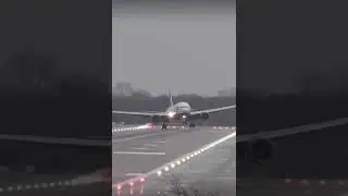 Boeing 773 Crosswind Landing