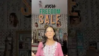 &ldquo;Freedom to glow ✨🛍️ Nykaa Freedom Sale is here &ndash; up to 50% OFF! #NykaaFreedomSale #GlowWithNykaa&rdquo;